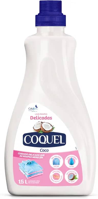 Casa Km Lava Roupas Coquel Líquido Coco 1.5 L (Pacote De 1)