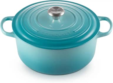 Le Creuset Panela Redonda 28 cm Ferro Fundido Esmaltado Signature Azul Caribe