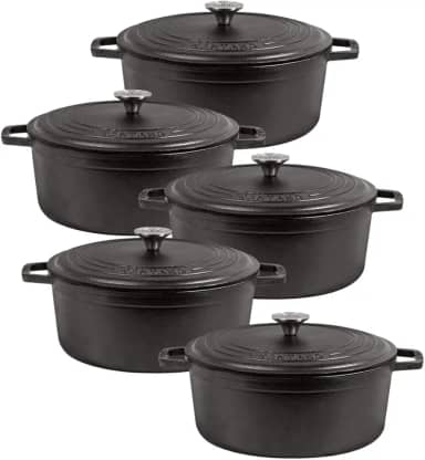 Jogo de Panelas Caçarolas NEO 16 Ao 24 de Ferro Fundido