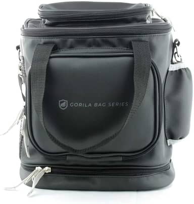 Gshield Bolsa para Equipamentos de Pesca 18L Resistente a Água com Bolsos Externos Ideal para Iscas, Molinetes, Carretilhas, Pescaria e Viagem, Hybrid Preta