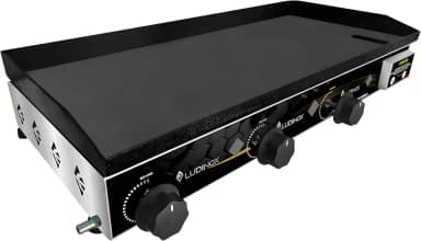 Chapa Para Lanche Hambúrguer Porções A Gás 70x30 c/Bifeteira 5mm PROFISSIONAL