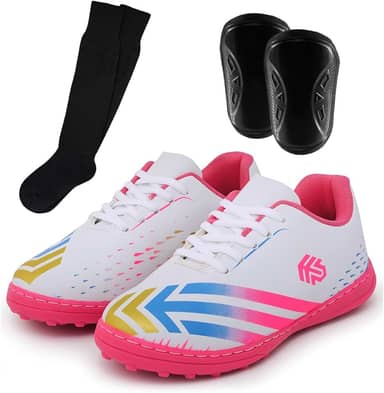 Kit Chuteira Tênis Infantil Society Para Campo de Grama Sintética + Caneleira e Meião