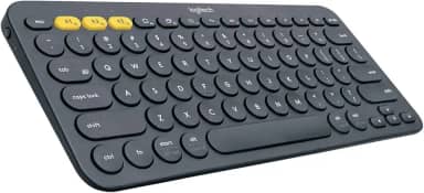 Teclado sem fio Logitech K380 com Conexão Bluetooth Easy-Switch para até 3 dispositivos e Pilha Inclusa - Compatível com PC, Mac, Chrome OS, Android, iOS e Apple TV - Cinza