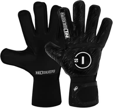 Luva de Goleiro Campo e Society Semi Profissional N1 Starter Cor:Black, Tamanho:11
