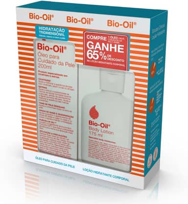 Bio - Oil PROMOPACK HIDRATAÇÃO TRIDIMENSIONAL ÓLEO ANTIESTRIAS, CICATRIZES E TONS DESIGUAIS 200ML E LOÇÃO HIDRTANTE CORPORAL 175ML