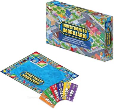 Jogo de Tabuleiro Investimento Imobiliário, GGB Plast, Multicor, 1051