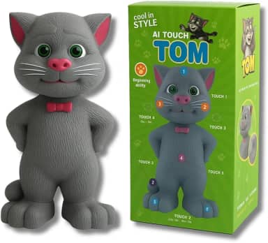 Gato Falante Interativo com Sensor de Toque – Repete Fala, Pisca os Olhos e Reage ao Toque | Brinquedo Educativo e Divertido para Crianças | Presente Inteligente Infantil