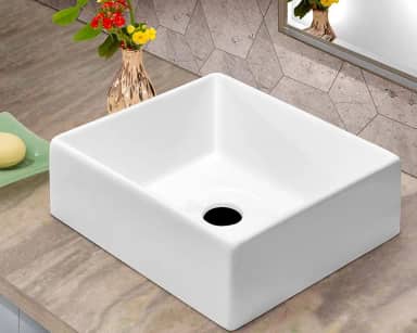 Cuba Pia Retangular para Banheiro Tulipa Branco