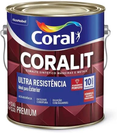 Tinta Esmalte Coralit Fosco Branco 3,6 Litros