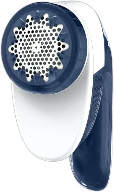 Papa Bolinhas e Fiapos Arno Azul e Branco PBAZ, com manuseio ergonômico, ideal para todos os tecidos, 2 pilhas AA incluídas