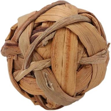 1/3/6 peças marrons brinquedos naturais para atividades de mastigar bolas de grama bolas de mastigar coelho para coelho, melhorar a saúde bucal de animais de estimação para coelho, chinchila pequenos