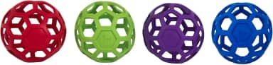 JW Bola de brinquedo para cães de estimação Hol-ee Roll, borracha natural, extra grande (19 cm de diâmetro), as cores podem variar