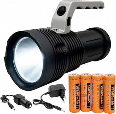 Lanterna Farolete de mão 98000w Longo Alcance Recarregável