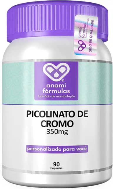 Picolinato De Cromo 350mcg High Dose - 90 Cápsulas