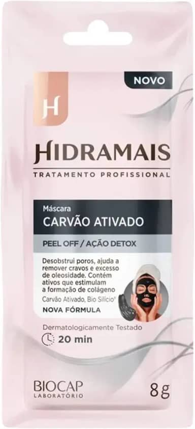 Hidramais Masc Facial Carvao Ativado Detox 8g