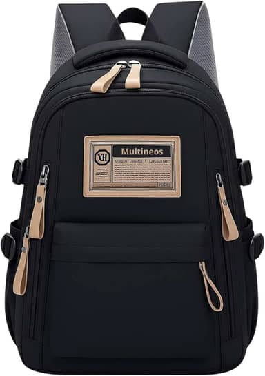 Mochila Masculina Feminina Notebook Viagem Trabalho Escola Escolar Preta Grande Impermeável Reforçada Resistente Passeio Casual