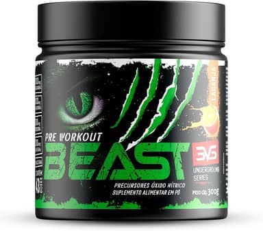 3VS Nutrition Pré-Treino Beast 300g Sabor Laranja