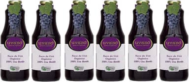 Suco de Uva Bordô Integral Orgânica Uva'Só Kit 6 Unidades 1 L