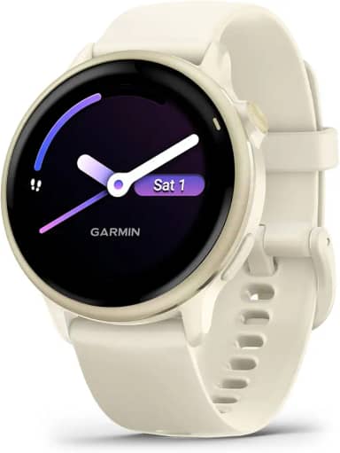 Garmin Relógio Vivoactive 6 Lunar Gold 42mm com Monitor Cardíaco de Pulso e GPS