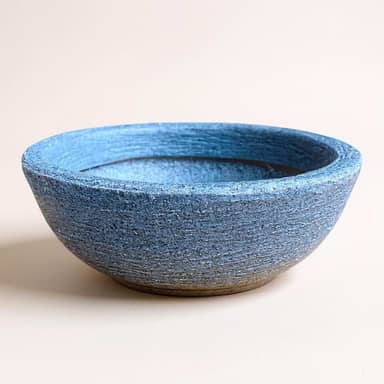 vaso para plantas e flores mini cuia bacia 22cm cactos suculentas decoração (Azul, 1 unidade)