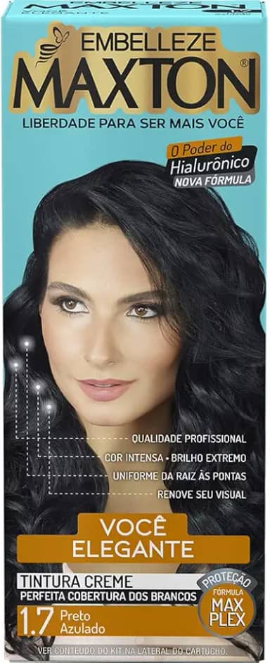 Embelleze - Tintura Maxton+Ox 1.7 Preto Azulado