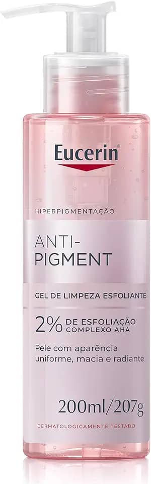 EUCERIN Gel de Limpeza Facial e Corporal 200ml, Anti-Pigment, Esfoliação Suave, Esfoliante, Pele Uniforme