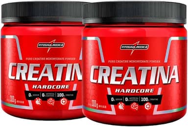 Combo 2x Creatina Hardcore Micronizada 300g - Integralmedica Sabor:Sem Sabor