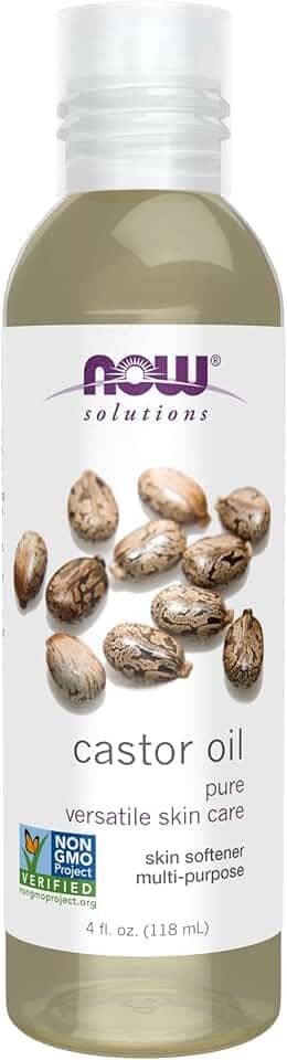 Now Solutions, óleo de rícino, 100% puro e versátil cuidado com a pele, amaciante multiuso para a pele, 118 ml