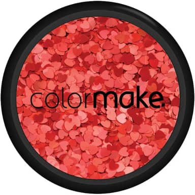 Glitter Shine Coração Vermelho 2G, Colormake