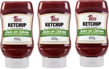 Kit com 3 Ketchup Mrs Taste Zero Calorias 350g