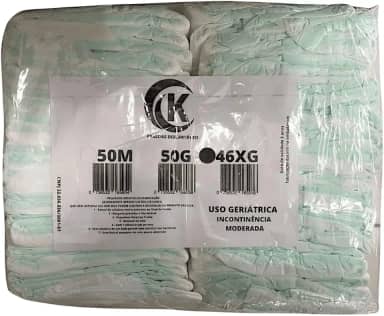 Fralda Geriátrica Adulto Segunda Linha Com 50 Unidades Tamanho M G XG Incontinência Moderada (X-Grande)