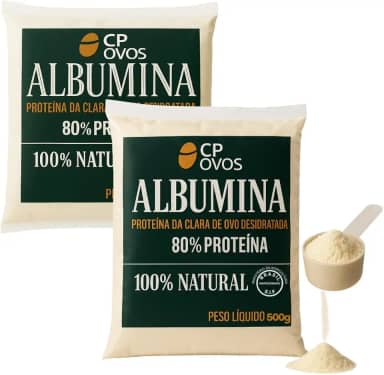 Albumina CP Ovos - 80% Proteína - Suplemento Natural 1kg