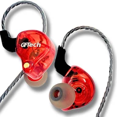 Fone In Ear Monitor de Áudio Retorno de Palco com Isolamento Acústico Alta Definição - GFTech (Grafite)