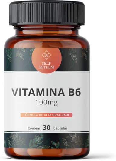 Vitamina B6 (Piridoxina) 100mg 30 Cápsulas