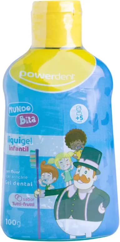 Powerdent Liquegel Infantil Mundo Bita T Frutti 100G