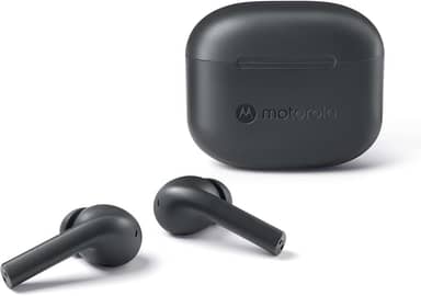 Motorola Moto Buds 065 - True Wireless, fones de ouvido, isolamento de ruído e 17 horas de reprodução, controle de toque em ambos os fones de ouvido, IPX4 resistente à água, microfone ENC para