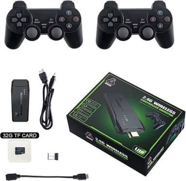 Game HDMI Retro Consoles de Videogame 10.000 Jogos Retrô 4K 2,4G Wireless 32/64GB Retro Classic Gaming Gamepads Controlador da família de TV para NES/GBA/MD - BELLA NET