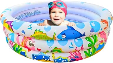 Piscina Infantil 180L Redonda Inflável Àgua e Bolinhas