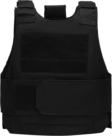 Colete tático ajustável discreto para homens, tecido Oxford 800D, preto, multifuncional para tamanhos grandes