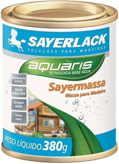 Massa Para Madeira Base Água Sayermassa 380g Sayerlack