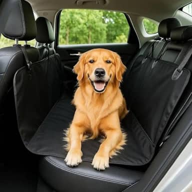 Capa Protetora Impermeável para Banco Traseiro de Carro Tecido Reforçado Antiderrapante Dobrável Universal para Transporte de Pets Cães e Gatos
