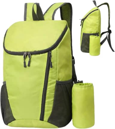 Mochila de caminhada à prova d'água, leve e dobrável de 20 L, bolsas de montanhismo para atividades ao ar livre, para passeio, aventura, rancho, rastreamento, campo, escoteiro, pesca, trilha