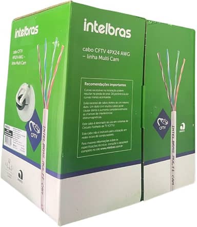 Cabo De Rede Cftv 4px24 Awg 300m Mc8cbr Multi Cam Intelbras