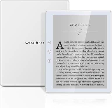 Veidoo Leitor de e-book de 5,8 polegadas, tela sensível ao toque HD, tecnologia Carta E-Ink, ROM de 32 GB (expansão de cartão TF para 64 G), WiFi, longa resistência, leitor eletrônico Android (branco)