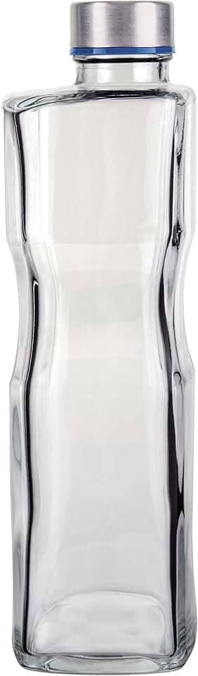 Euro Home - Garrafa de Vidro 1 litro H2O - VDR7269