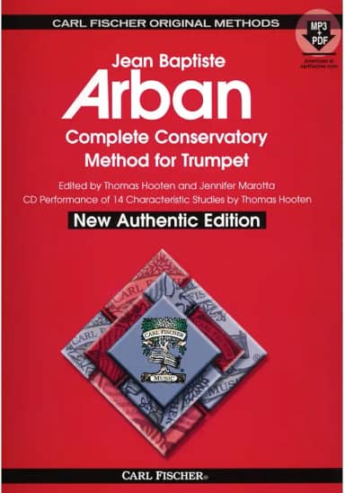 Carl Fischer Método conservatório completo Arban para trompete espiral encadernada