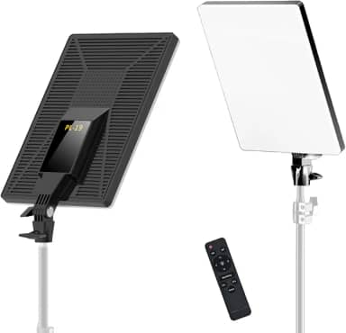 Iluminação para Video, Luz para Gravar Vídeo LED 19" 80W – Iluminação para Vídeo com Temp. 2700-7500K, Controle 2.4G, Ideal para Live, Fotografia e Estúdio