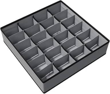 ORGANIZADOR DOBRÁVEL 24 COMPARTIMENTOS PARA ROUPAS ÍNTIMAS MEIAS CUECAS CALCINHAS LINGERIE ARMÁRIOS GAVETAS