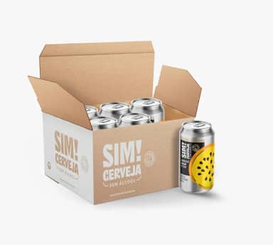 Sim! Cerveja Sem Álcool - MARACUJÁ SOUR'N SALT - COMBO com 6 unidades