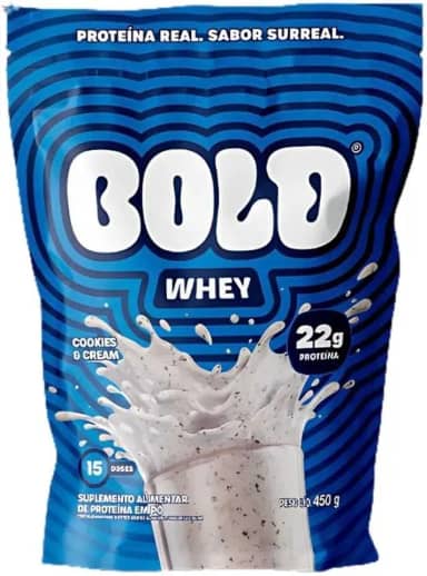 WHEY PROTEIN 3W - BOLD WHEY (450g) - Sabor: Cookies & Cream